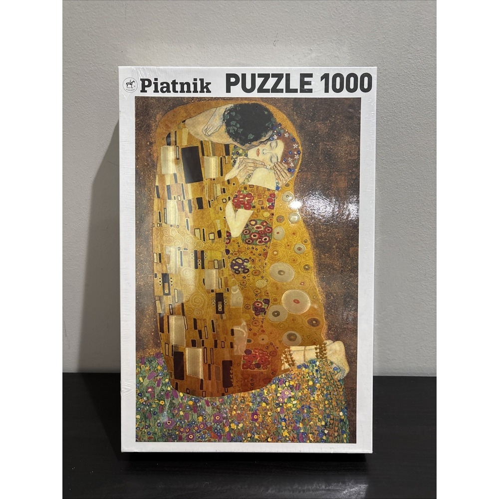Piatnik The Kiss Metallic 1000 Piece Jigsaw Puzzle By Gustav Klimt NEW SEALED